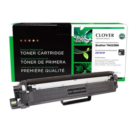 Clover Imaging Group Remanufactured Black Toner Cartridge for Brother TN223BK 201351P
